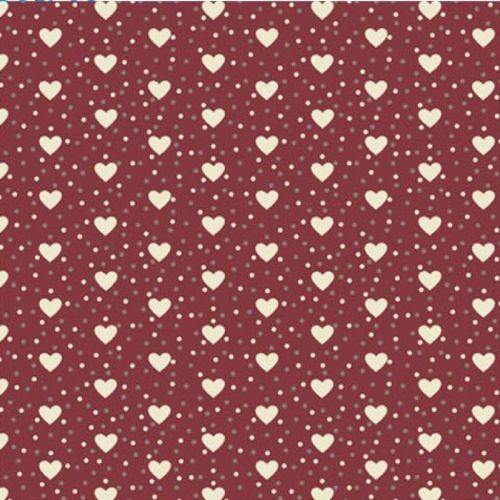 Tissu motif Mini Cœur