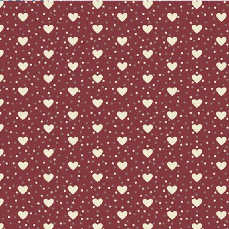 Tissu motif Mini Cœur Tissu motif Mini Cœur