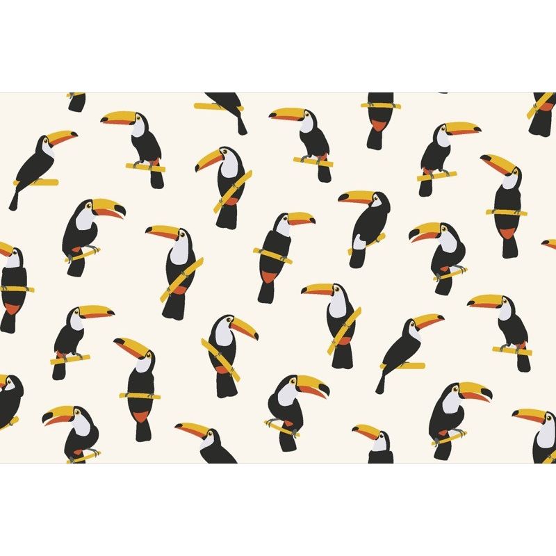 Tissu motif toucan