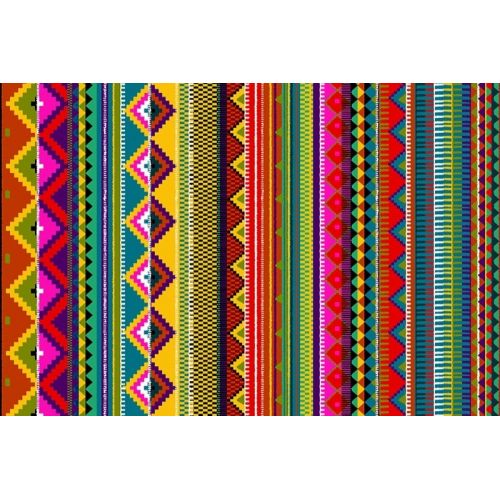 Tissu motif aztèque Mexico