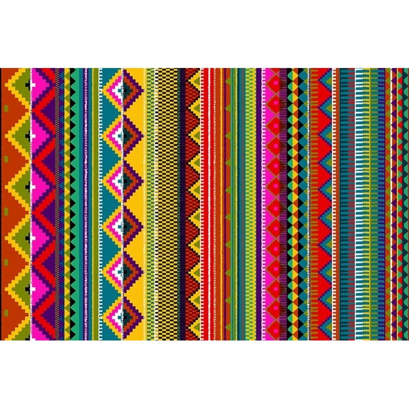 Tissu motif aztèque Mexico