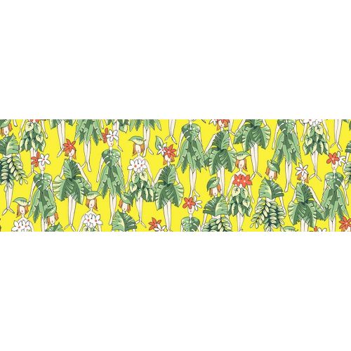 Tissu à motif exotique Vahinés