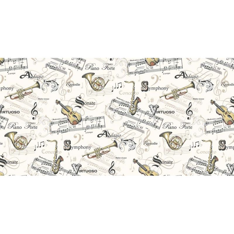 Tissu à motif musique Virtuoso Tissu à motif musique Virtuoso
