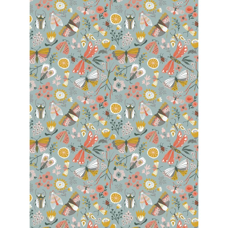 Tissu à motif insectes Neverland Tissu à motif insectes Neverland