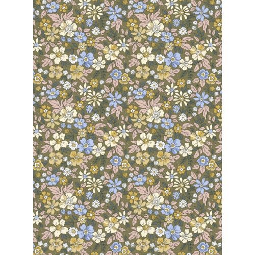 Tissu à motif floral Pensée