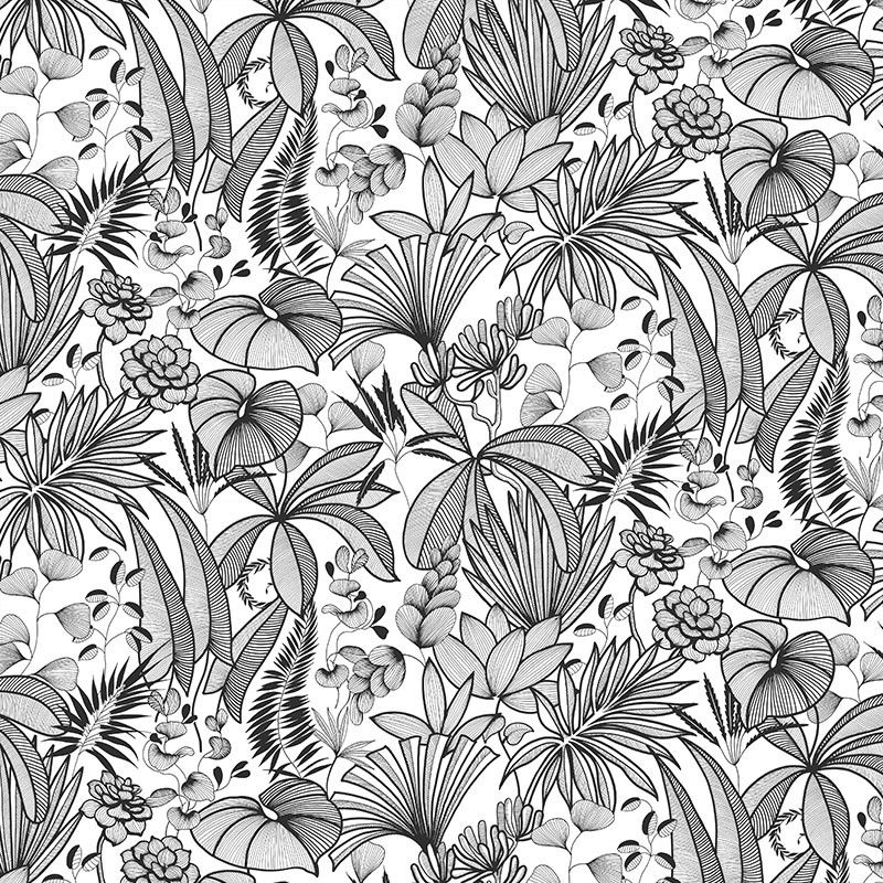 Tissu à motif feuilles Java Tissu à motif feuilles Java