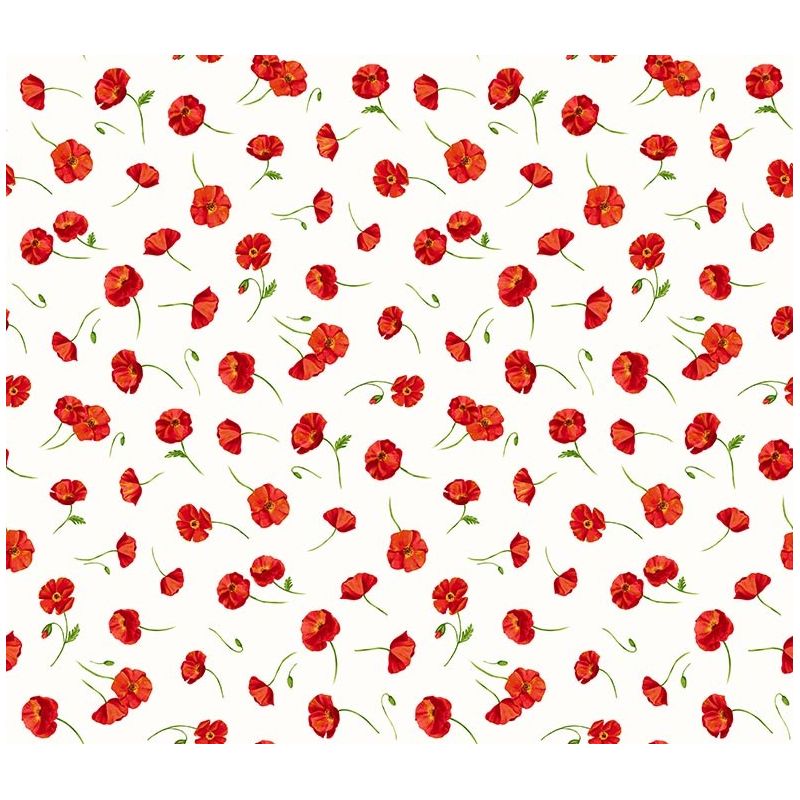 Tissu à motif fleurs Coquelicot size:60 Tissu à motif fleurs Coquelicot size:60