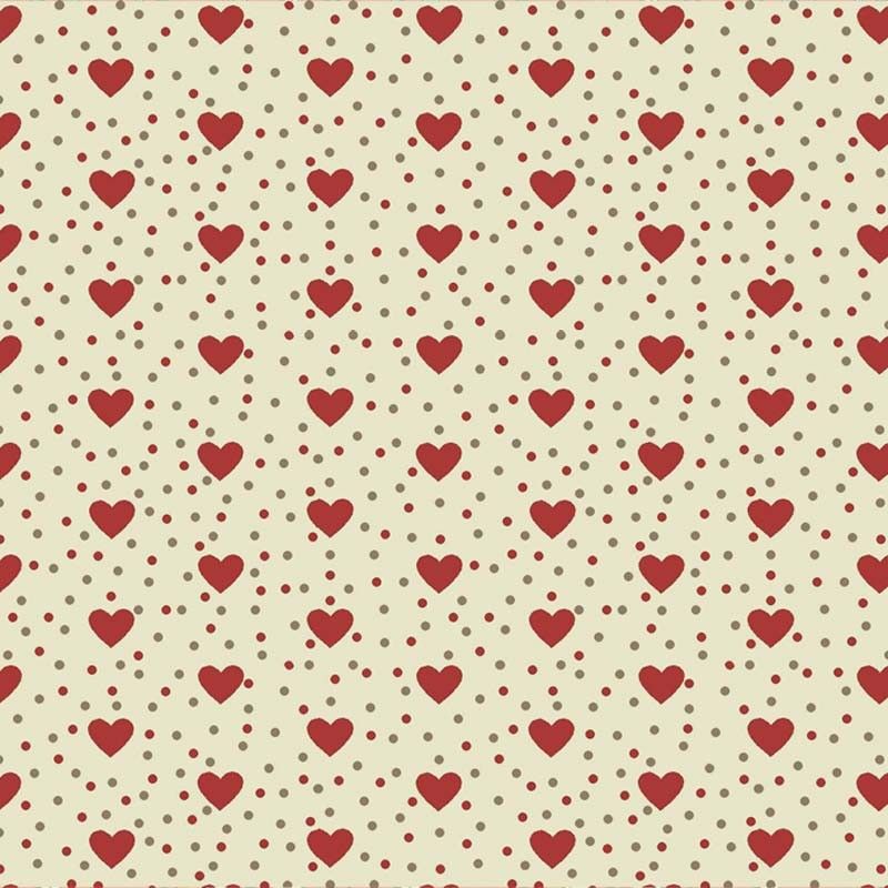 Tissu motif Mini Cœur Tissu motif Mini Cœur