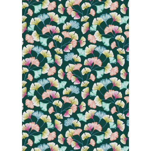 Tissu à motif feuilles de Ginkgo Aphrodite