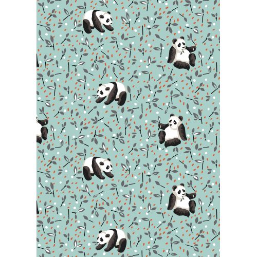 Tissu à motif Panda Tao
