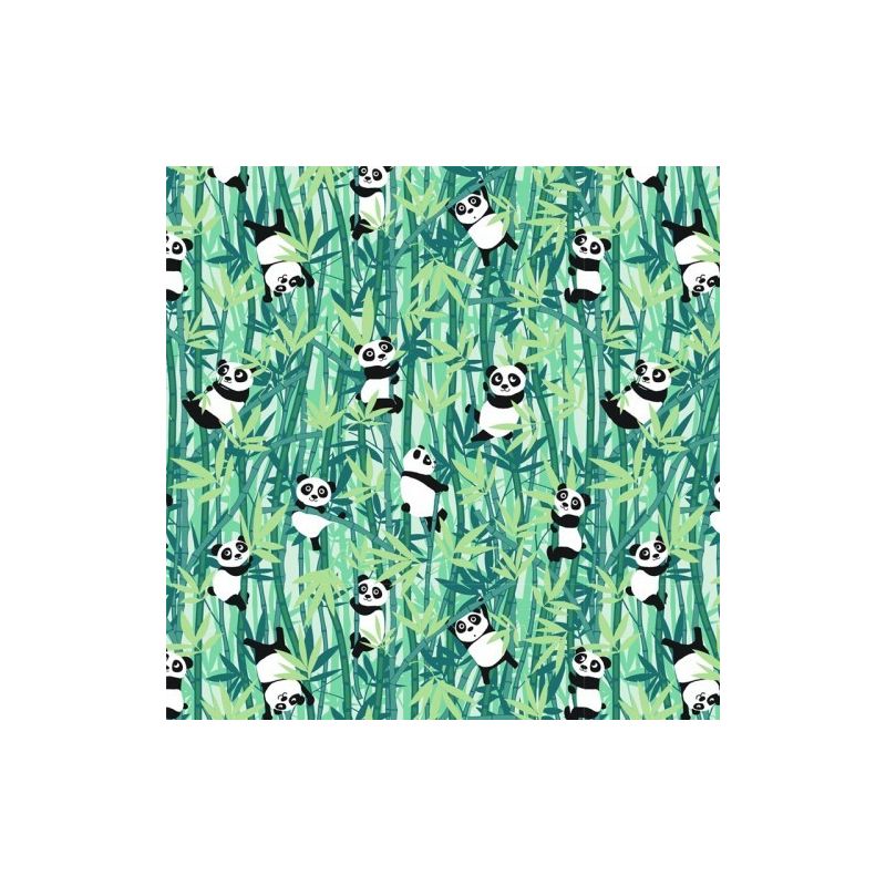 Tissu à motif animaux Panda