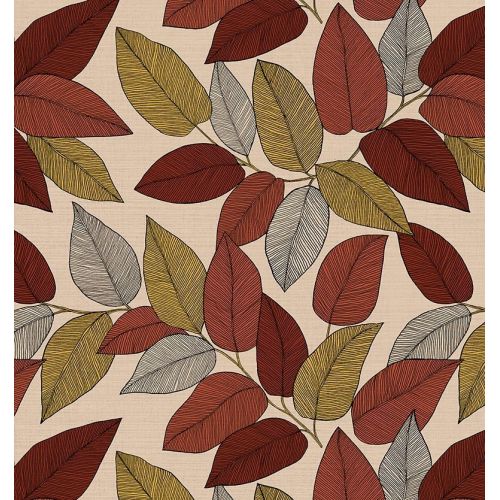 Tissu Palace motifs feuilles Folia