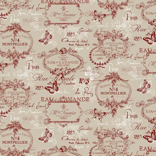 Tissu Palace motif vintage...