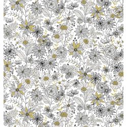 Tissu bachette motif floral...