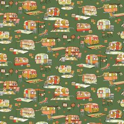 Tissu coton cretonne  motif...