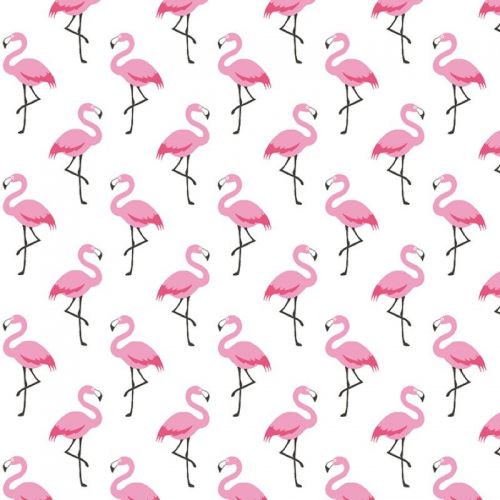 Tissu motif flamant rose Flamingo