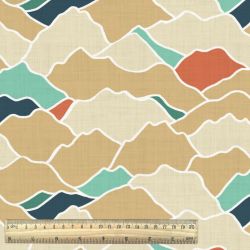 Tissu coton motif dunes de...