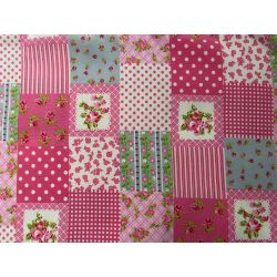 Tissu coton motif patchwork...