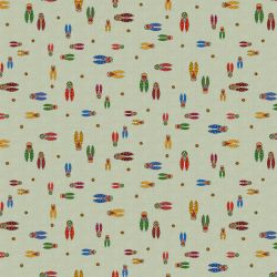 Tissu coton cretonne enduit...