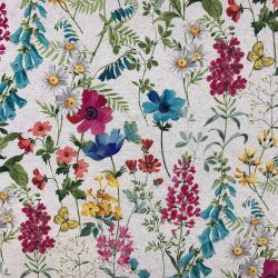 Tissu Lico aspect lin motif...