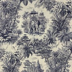 Tissu Lico aspect lin motif...