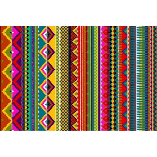 Tissu motif aztèque Mexico