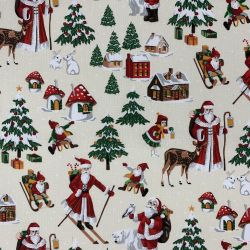 Tissu coton Noël motifs...
