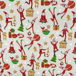 Tissu coton de noël à...