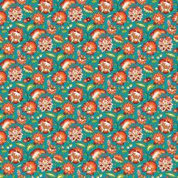 Tissu coton enduit à motif...