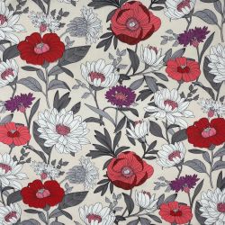 Tissu coton enduit à motif...