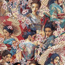 Tissu jacquard motif...