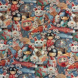 Tissu jacquard japonais...