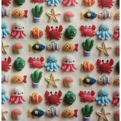 Tissu coton enfant digital...