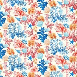 Tissu coton cretonne motif...