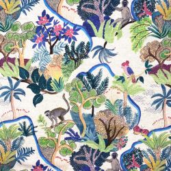 Tissu Lico aspect lin motif...