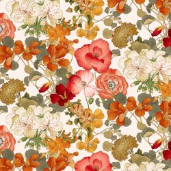 Tissu en lin motif grandes...