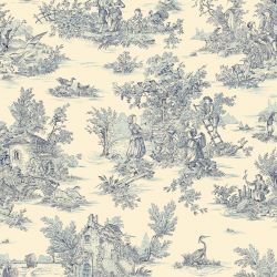 Tissu en lin motif toile de...