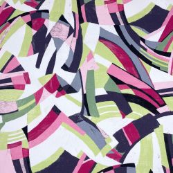 Tissu coton bachette motif...